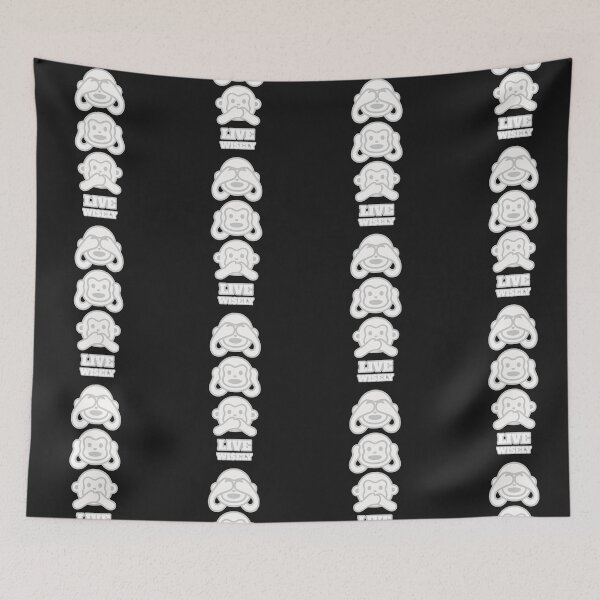 Item preview, Three Monkeys : Live Wisely designed and sold by Eksama Design.