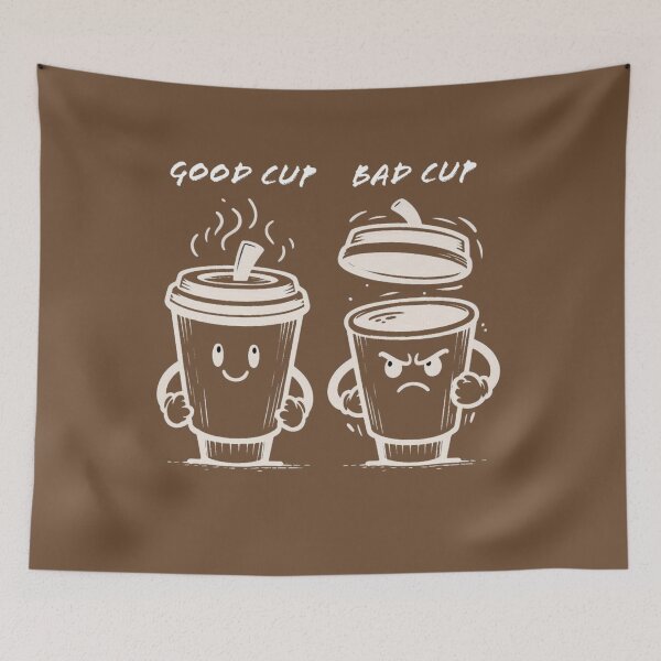 Item preview, GOOD CUP BAD CUP COFFEE FRENEMIES designed and sold by MCKYmouse.