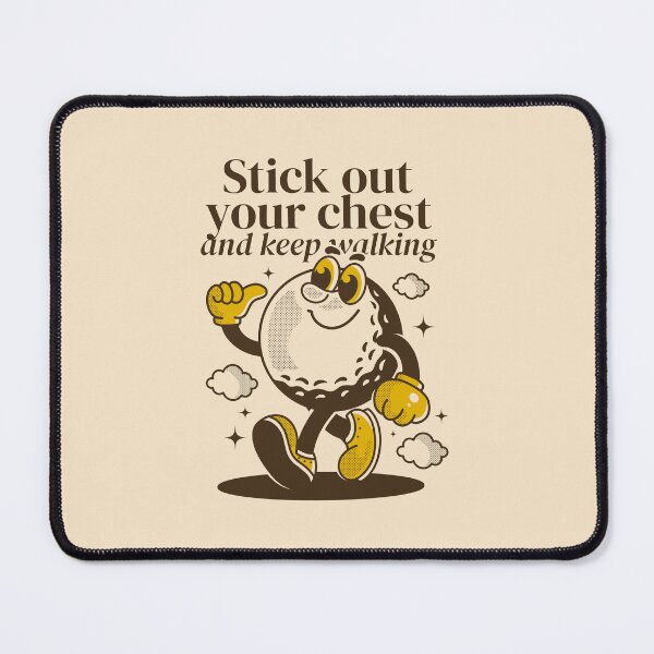 Item preview, Walking Golf ball character. Stick your chest and keep walking designed and sold by adipra.