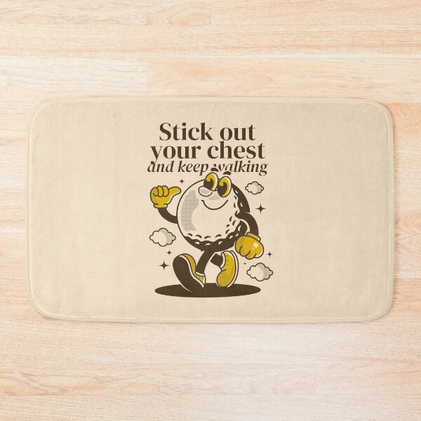 Item preview, Walking Golf ball character. Stick your chest and keep walking designed and sold by adipra.
