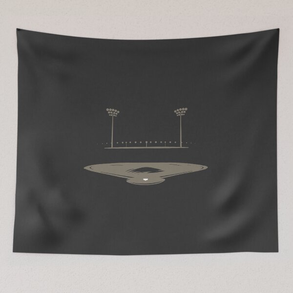 Item preview, Baseball Field Under Lights Vector Graphic Digital Art Illustration designed and sold by Digitising Booth.