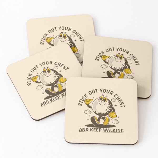 Item preview, Walking Golf ball character. Stick your chest and keep walking designed and sold by adipra.