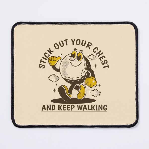 Item preview, Walking Golf ball character. Stick your chest and keep walking designed and sold by adipra.