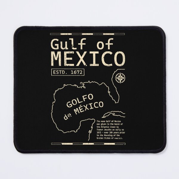 Item preview, Gulf of Mexico Est. 1672 Historic vintage Map  designed and sold by Dolphin Graphic.
