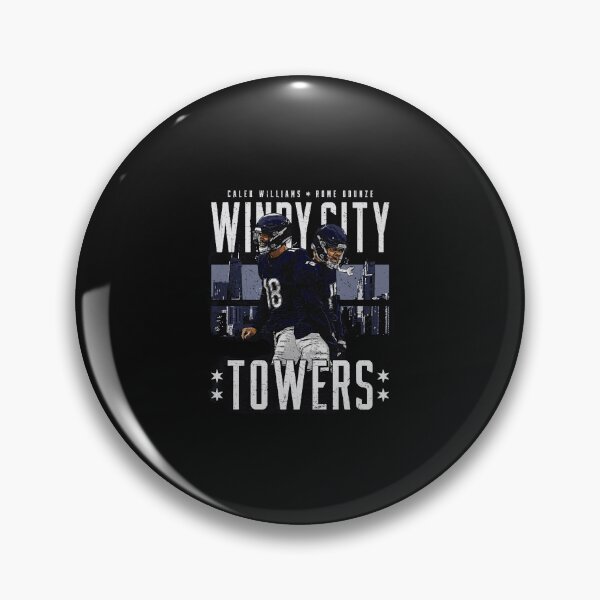 Item preview, Caleb Williams & Rome Odunze Chicago Windy City Towers designed and sold by Masonixem.