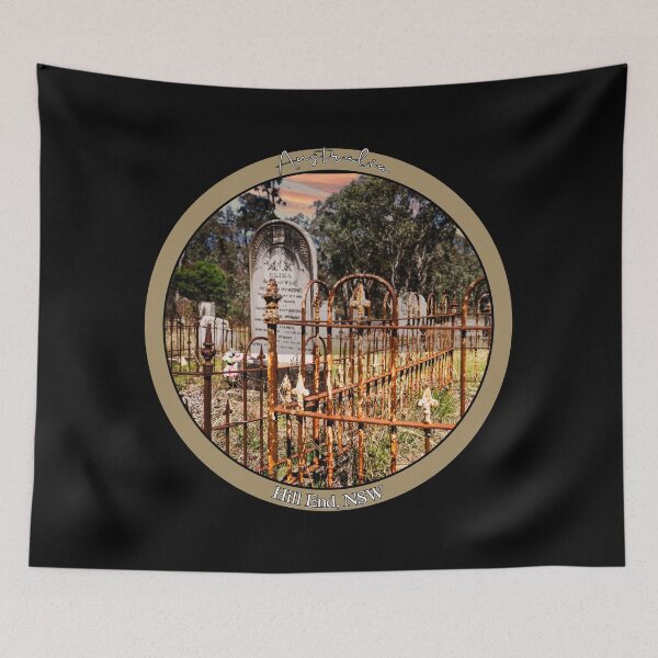 Item preview, Australian Landscape - Historic Hill End General Cemetery Also known as Tambaroora General Cemetery designed and sold by Michael van der Hoorn.