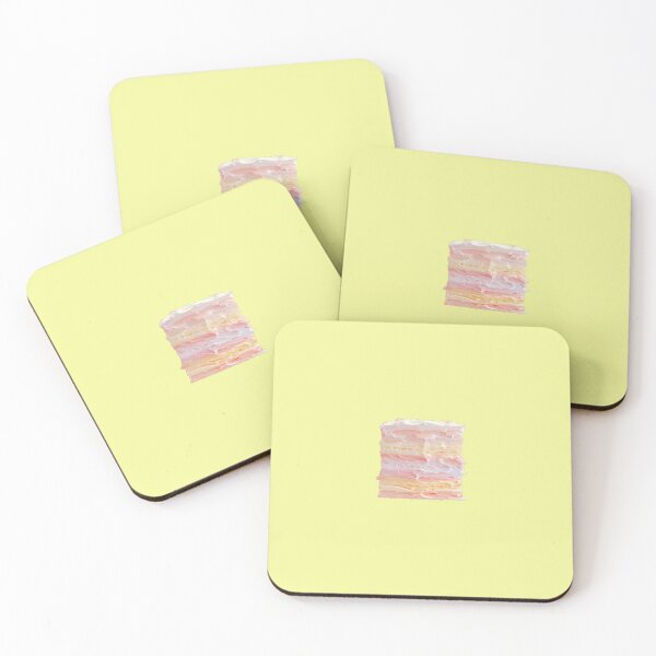 Item preview, Pastel Layered Cream Cake on Yellow designed and sold by mallardpark.