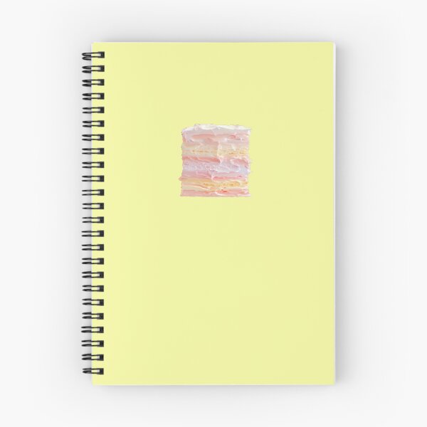 Item preview, Pastel de crema en capas de color pastel sobre fondo amarillo designed and sold by mallardpark.