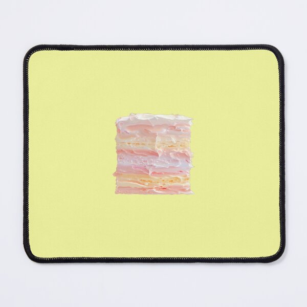 Item preview, Pastel Layered Cream Cake on Yellow designed and sold by mallardpark.