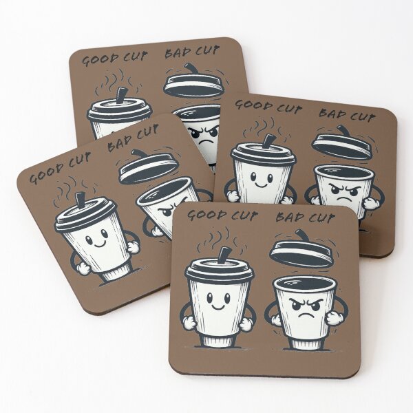 Item preview, GOOD CUP  BAD CUP COFFEE FRENEMIES designed and sold by MCKYmouse.