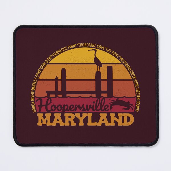 Item preview, Hooperville Maryland Sunset Retro Local Pride Logo designed and sold by CRHPOD20.