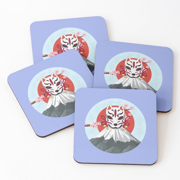 Item preview, A traditional Japanese kitsune (fox) mask. designed and sold by Wantanadesign.