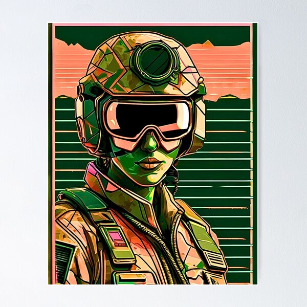 Item preview, Green And Orange Graphic Retrowave Camo Desertpunk Camouflage Fusion designed and sold by CamouflageLab.