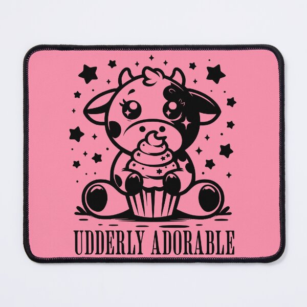 Item preview, Udderly adorable - cute cartoon cow designed and sold by EvergreenWhimsy.