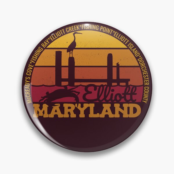 Item preview, Elliott Maryland Sunset Retro Local Pride Logo designed and sold by CRHPOD20.