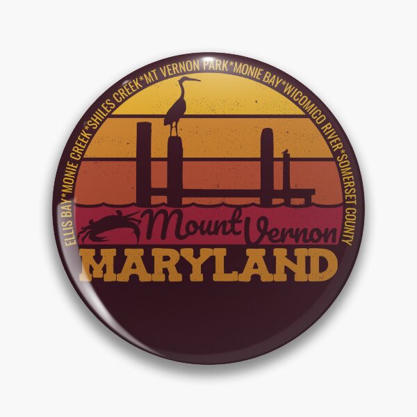 Item preview, Mount Vernon Maryland Sunset Retro Local Pride Logo designed and sold by CRHPOD20.