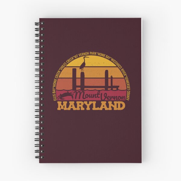 Item preview, Mount Vernon Maryland Sunset Retro Local Pride Logo designed and sold by CRHPOD20.