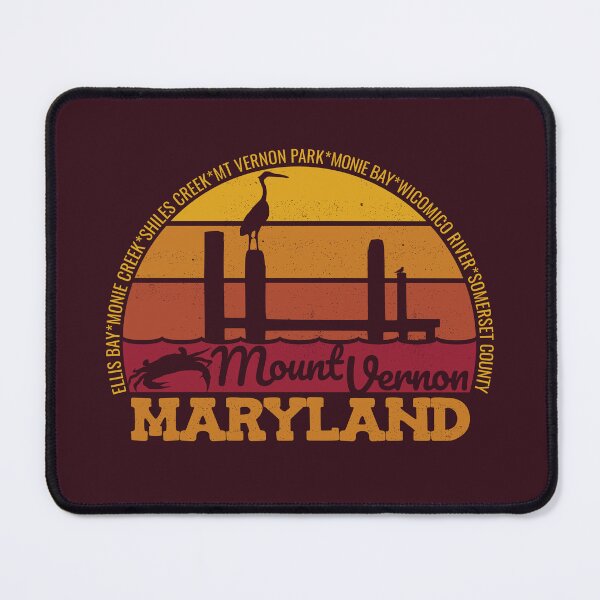 Item preview, Mount Vernon Maryland Sunset Retro Local Pride Logo designed and sold by CRHPOD20.