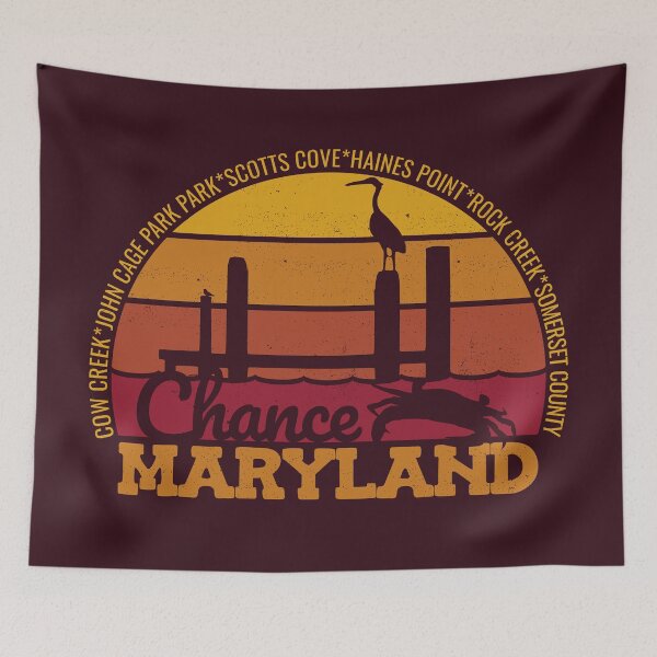 Item preview, Chance Maryland Sunset Retro Local Pride Logo designed and sold by CRHPOD20.