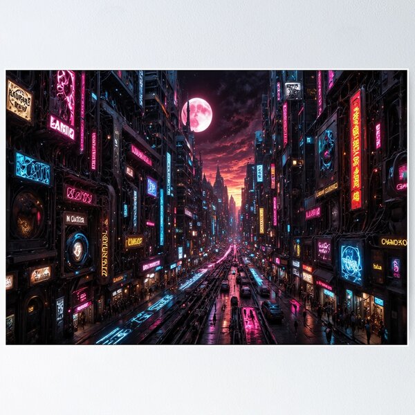 Artikel-Vorschau von Neon Metropolis, designt und verkauft von BoomJorNina.