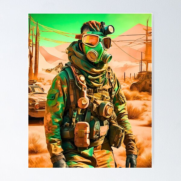 Item preview, Green And Orange Graphic Retrowave Camo Desertpunk Camouflage Fusion designed and sold by CamouflageLab.