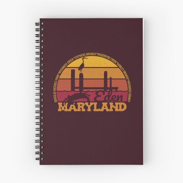 Item preview, Eden Maryland Sunset Retro Local Pride Logo designed and sold by CRHPOD20.