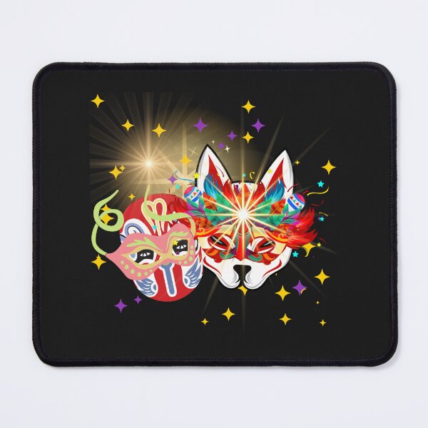 Item preview, Two intricately designed carnival masks, each with a unique and vibrant style. designed and sold by Wantanadesign.
