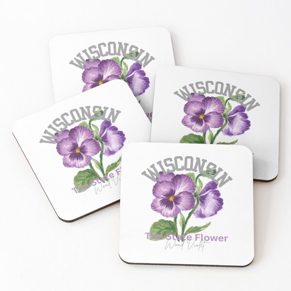 Artikelvorschau, Wisconsin State Flower Wood Violet Klassisches T-Shirt Sticker entworfen und verkauft von ThinkNature!.