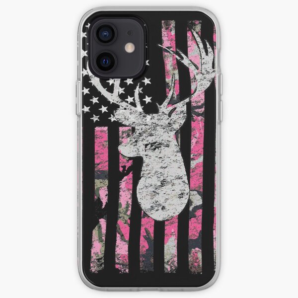 Pink Camouflage Flag Deer Hunting iPhone Soft Case