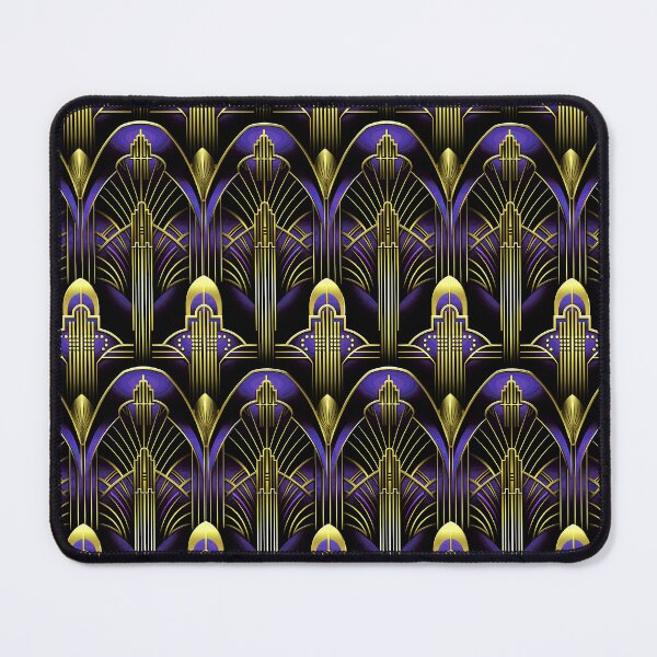 Item preview, Luxurious Purple And Golden Hues Art Deco Pattern designed and sold by DEC02.