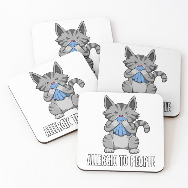Item preview, Allergic to People Funny Cat Design designed and sold by Jaudaux Designs.