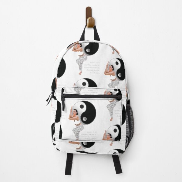 Item preview, Yin-Yang Flow: Strong Woman in Swirling Yoga Pose designed and sold by angelyara.