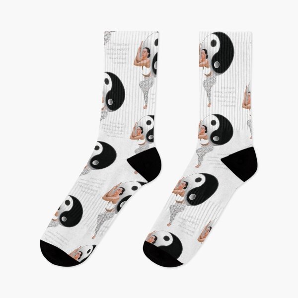 Item preview, Yin-Yang Flow: Strong Woman in Swirling Yoga Pose designed and sold by angelyara.