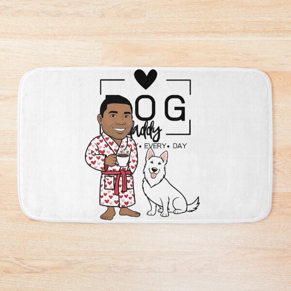 Item preview, Dog Dad All Day Every Day – Cozy Morning with a White Swiss Shepherd designed and sold by GoodyPaws.