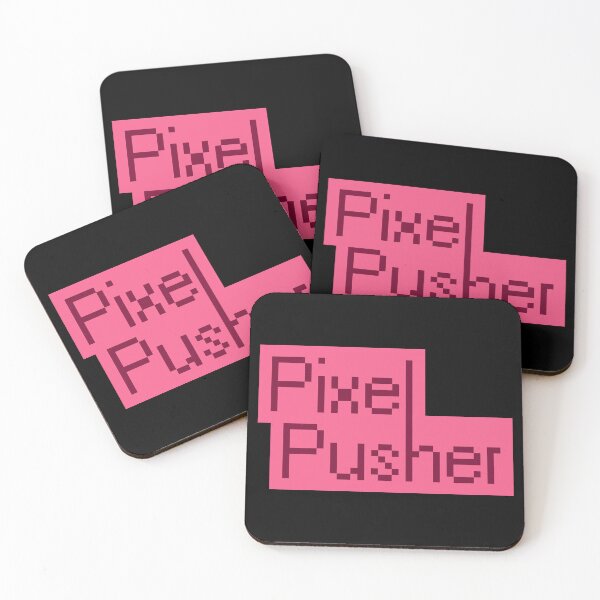 Artikelvorschau, Pixel Pusher (pink) - UX Designer | Produktdesigner | UI Designer Aufkleber entworfen und verkauft von PoshPixel.