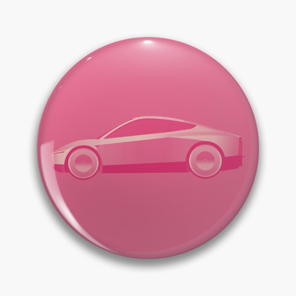 Item preview, Pink Cyber Cab / Robo taxi - tech | minimalist | tesla Stickers designed and sold by PoshPixel.
