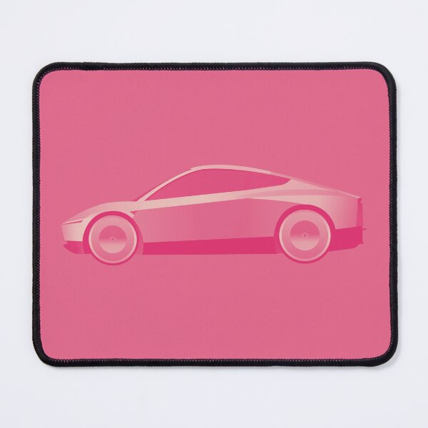 Item preview, Pink Cyber Cab / Robo taxi - tech | minimalist | tesla Stickers designed and sold by PoshPixel.
