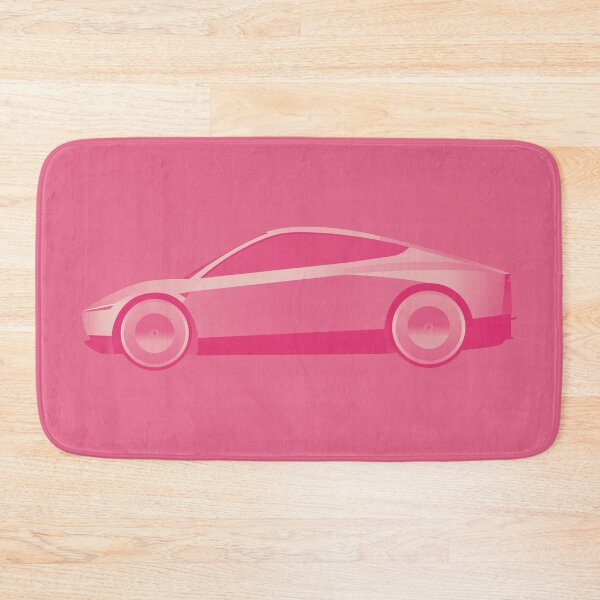 Item preview, Pink Cyber Cab / Robo taxi - tech | minimalist | tesla Stickers designed and sold by PoshPixel.