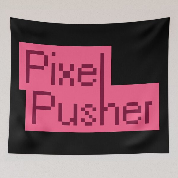 Item preview, pixel pusher (pink) - UX Designer | Product Designer | UI Designer Stickers designed and sold by PoshPixel.
