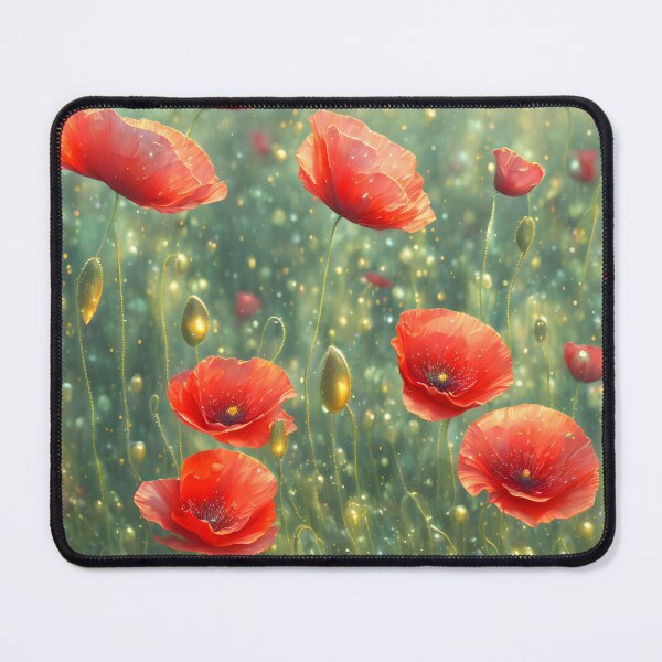 Item preview, Glowing field of poppies designed and sold by MarionsArt.