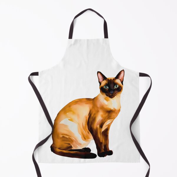 Item preview, Elegant Watercolor Siamese Cat – A Graceful Feline in Artistic Brushstrokes designed and sold by Fredster1966.