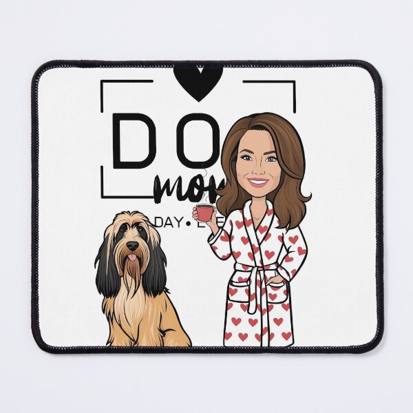 Item preview, Dog Mom All Day Every Day – Cozy Morning with a Briard designed and sold by GoodyPaws.