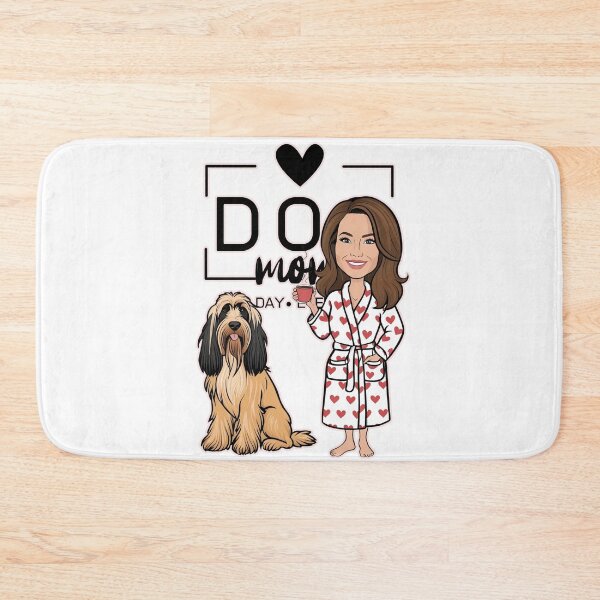 Item preview,  Dog Mom All Day Every Day – Cozy Morning with a Briard designed and sold by GoodyPaws.