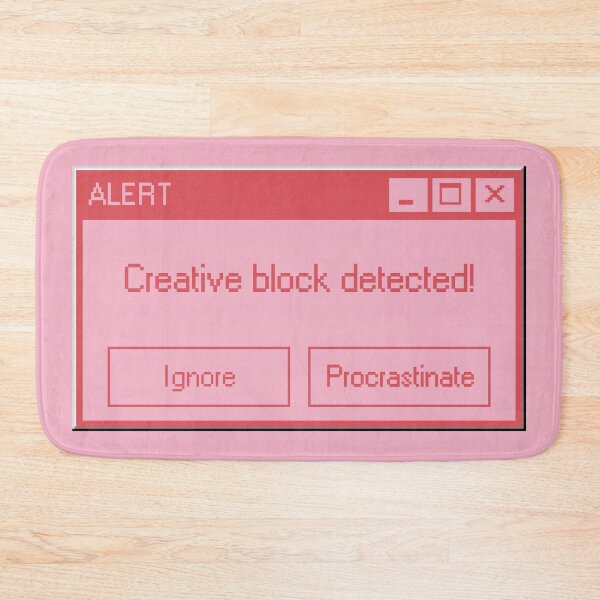 Item preview, Creative Block error (pink) - UX Designer | Graphic Designer | UI Designer Stickers designed and sold by PoshPixel.