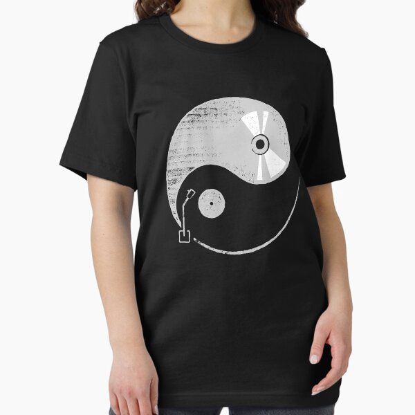 Vinyl Record | CD Yin Yang | Retro Music Spiritual Essential T-Shirt