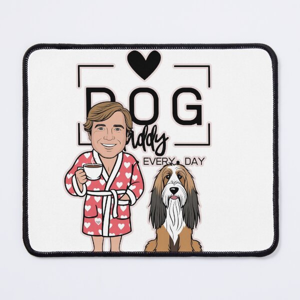 Item preview, Dog Dad All Day Every Day – Cozy Morning with a Briard designed and sold by GoodyPaws.