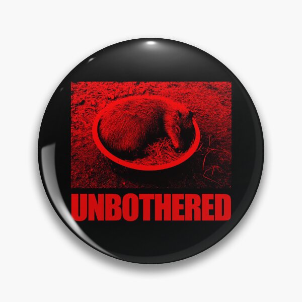 Item preview, Unbothered Capybara - Red designed and sold by R-A Designs.