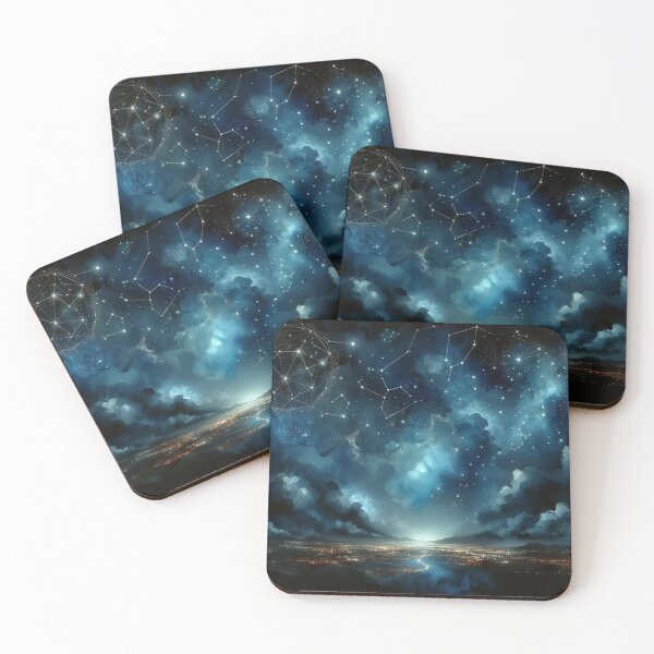 Item preview, Starlit Cityscape designed and sold by LyssasMindArt.