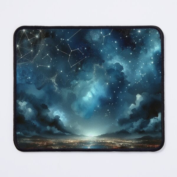 Item preview, Starlit Cityscape designed and sold by LyssasMindArt.