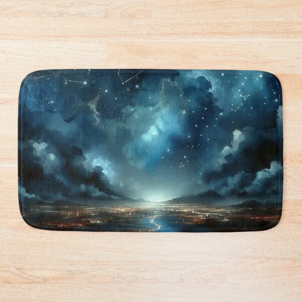 Item preview, Starlit Cityscape designed and sold by LyssasMindArt.